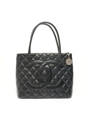 Chanel Tote Number 7 Medallion Caviar Leather